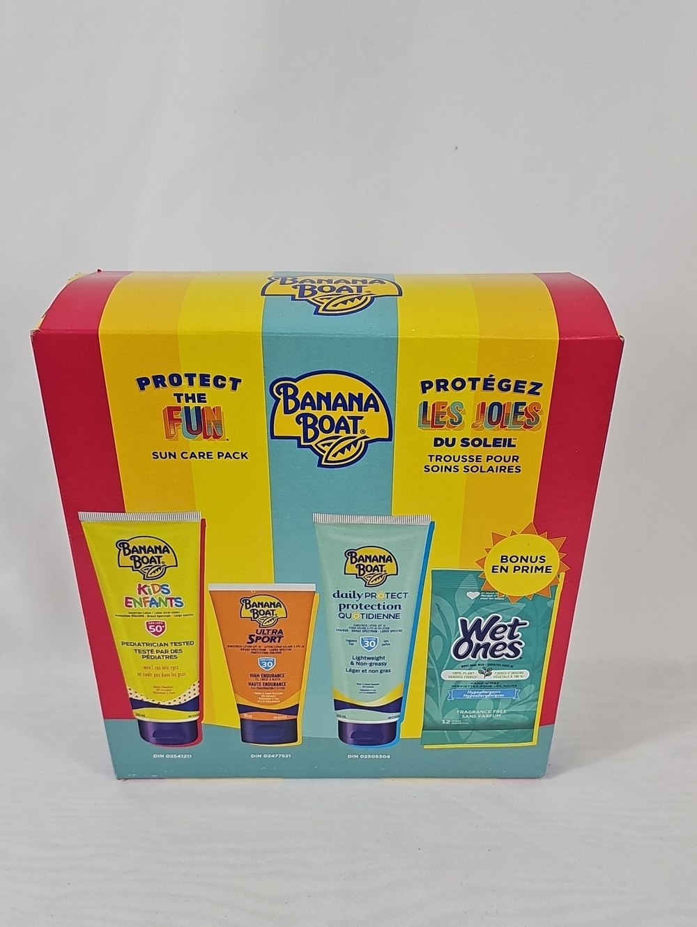 Free Add-On Item - Banana Boat Kids Sun Care Pack - Yellow, Pink, Blue